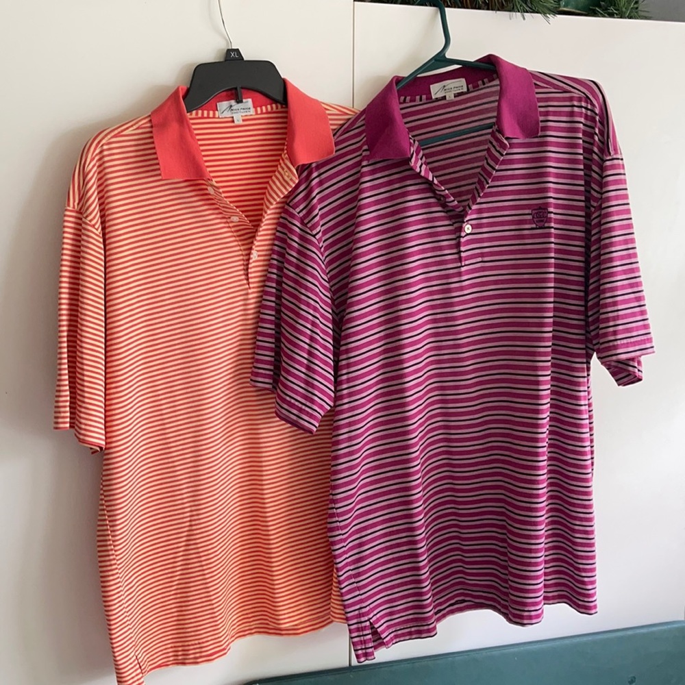 Two Men’s golf -Lg EUC Get Both shirts for $18
